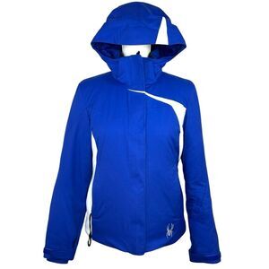 Spyder Amp Women’s Size 4 Blue White Ski Jacket 10/10K Thinsulate Winter Coat